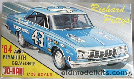 Jo-Han 1/25 1964 Plymouth Belvedere Richard Petty, GC-964 plastic model kit